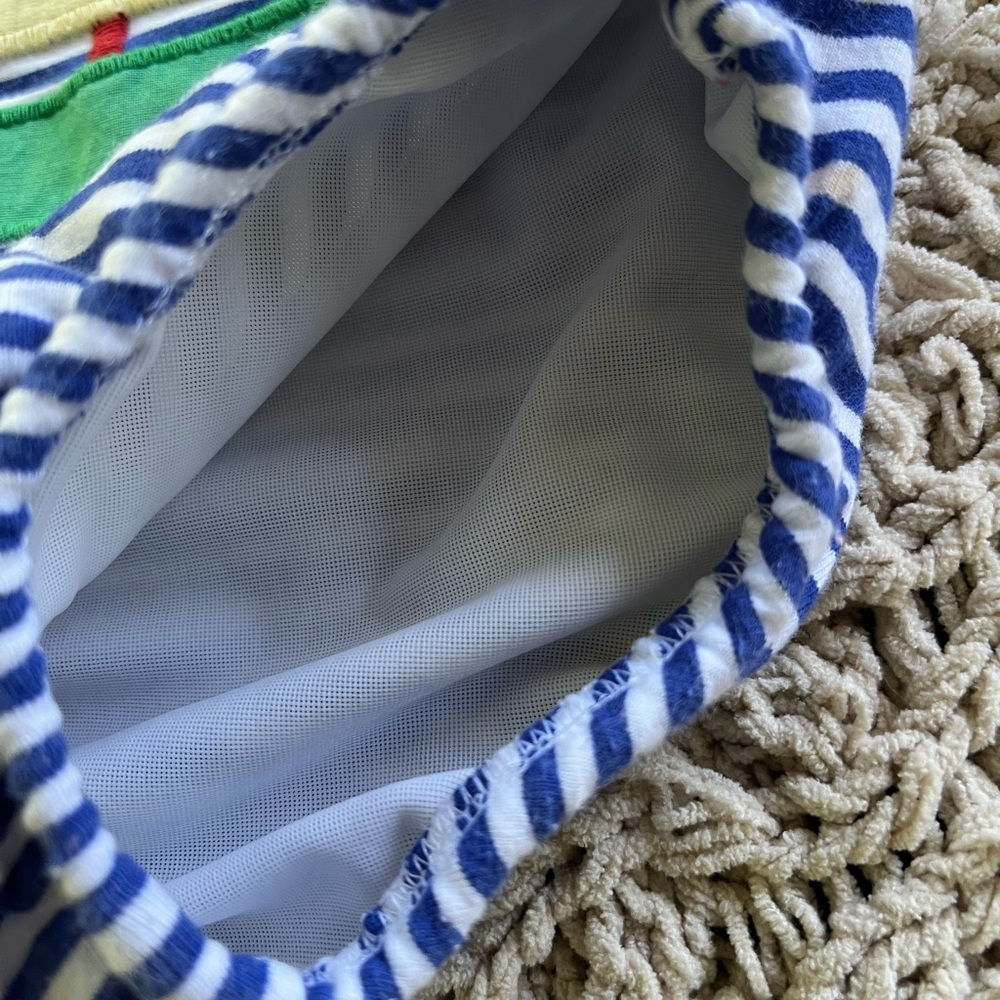 Bailey Boys Brand girls 1 piece swimsuit blue white stripes Sailboat size 2T - Picture 5 of 9